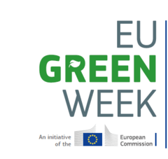 Logo avec texte : Europe Green Week, an initiative of the European Commission.